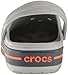 Crocs unisex adult Men's and Women's Crocband Clog, Light Grey/Navy, 12 Women 10 Men US
