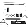 MOUNTDOG Photo Studio Backdrop Support System, 10FT Adjustable Photography Background Stand Kit with Backdrop Clamps, 2…