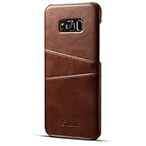 Samsung Galaxy S8/S8 Plus Wallet Phone Case, Slim Leather Back Case Cover With Credit Card Holder