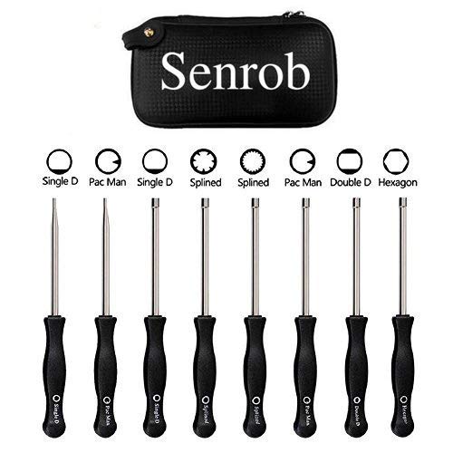 Senrob 8 Pcs Carburetor Adjustment Tool Kit, Tune-up Adjusting Tool for Common 2 Cycle Carburetor Engine (8 Screwdrivers with Case)