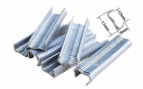 600 pcs Poultry Bird Quail Pet Cage Fastener Pliers Installation Clamp Tool M Shape Nail by Livestocktool (M shape nails)
