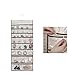 SuperB2C Double Sided 38 Pockets Hanging Jewelry Organizer Bracelet Earring Ring necklace Holder Hang Hook Bag (Brown)