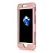 iPhone 7 Plus Case, AOKER Hybrid Heavy Duty Shockproof Full-Body Protective Case with Dual Layer [Hard PC+ Soft Silicone] Impact Protection for Apple iPhone 7 Plus 5.5 Inch (Rosegold)