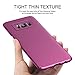 Humixx Samsung Galaxy S8 Case Anti-slip Slim Fit for Wireless Charging Anti-scratch Galaxy S8 Protective Case Matte Finish Coating Ultra Thin for Galaxy S8 (Multi Color Series-Purple)