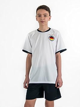 Fußball Trikotset Trikot Kinder 4 Sterne Deutschland Wunschname Nummer Geschenk Größe 98-170 T-Shirt Weltmeister 2014 Fanarti