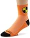 SockGuy Men's Crash Test Dummy Socks, Orange, Large/X-Large