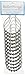 Clipperton RollerRings® Large Oversized Heavy Duty Shower Curtain Rings, Satin Nickel, Set of 12