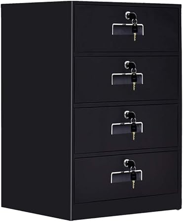 File Cabinet Metal Cabinet Data Storage Cabinet File Drawer Cabinet With Lock Small Cabinet Lostgaming Color Black Ååº¦ 1mm Amazon Co Uk Kitchen Home