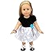 Shero 12 - 16 Inches Baby Doll's Dress Black and White Dress