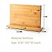 QIKE Bamboo Magnetic Knife Block Stand Holder Strong Magnetic to Ensure Security