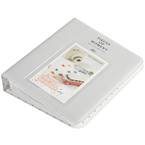 Quality Photo Instax Mini Photo Album. 64 Pocket Polaroid Mini Pocketsize Album. Compatible with Fuji Mini Instax Camera Films. (Smokey White) - Thumbnail 2