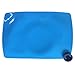 Silicone Children Placemat+3 Compartments Plate for Kids Babies Child Toddlers Food+Meal+Dining Table+Feeding+Prep NonSlip Mat Portable Travel Snail+FDA Approved+Microwave Safe Suction(Blue)Kidwand