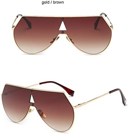 Buildent Cool Fashion Steampunk Sunglasses Men Celebrity Sun Glasses Gold Silver Hallow Hip Hop Goggles eye protective [Gold Brown]