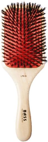 Bass Large Square Paddle 100% Boar Salon Brush by SalonGuys