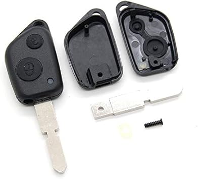 Mygoodprice Coque Pour Cle Telecommande Peugeot 106 206 306 406 Lame Vierge Amazon Fr Auto Et Moto