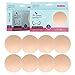 CHARMKING Nipple Covers 4 Pairs for Women, Reusable Adhesive Nipple Coverings, Invisible Pasties Silicone Cover