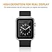 Apple Watch 38mm Screen Protector, Bestfy iWatch Tempered Glass Screen Film [2.5D Curved Edge][Full Coverage] for 38mm iWatch Series 3/2/1 (Black)
