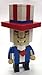 Constructibles® CubeVille Uncle Sam LEGO® Parts & Instructions Kit