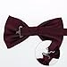 DBC2019 Marron Wedding Bowties Checkered Pre-tied Bowtie By Dan Smith