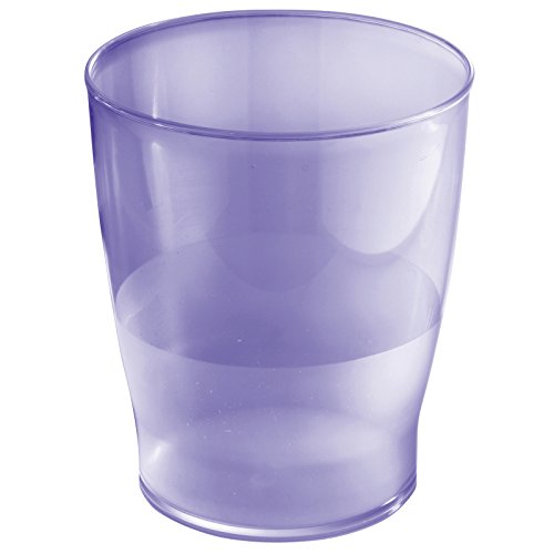 mDesign Wastebasket Trash Can Purple eBay