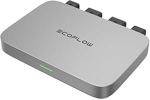 EF ECOFLOW EcoFlow Micro Inverter 600 W, Intelligent Solar Inverter WLAN for Balcony Power Plant, PV Inverter for 2 Solar Panels/IP67/App/MPPT, 5011401001, EFPowerStreamMI-EU-600W