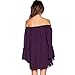 May&Maya Women's Flounce Ruffle Edge Mini Dress (L)