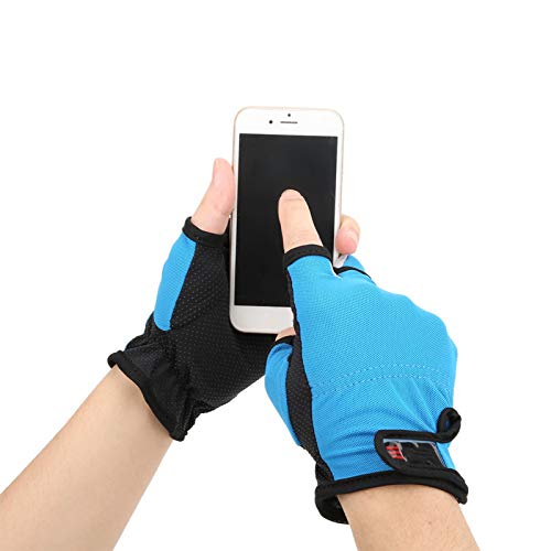 Leftwei Schweißabsorbierende atmungsaktive Fingerlose Handschuhe, rutschfeste Sonnenschutz-Angelhandschuhe, für Fischer… – Bild 6
