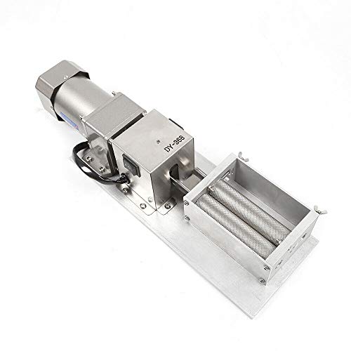 Electric Grain Mill Barley Grinder Malt Crusher 2 Roller Grain Mill Grain Grinder Home Brew Mill Food Grade Stainless Steel Cereal Beans Mill+4x Hopper Dy-368 110V 40W (US STOCK) - Thumbnail 4