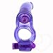 Purple [WALLER PAA] Double Penetrator Penetration Ultimate Vibrating Cock Ring w/DP Anal Sex Dildo