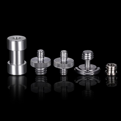 Jovitec Camera Screw, Tripod Screw Adapter Converter Ring Screw for Camera/Monopod/Ballhead/Light Stand/Shoulder Rig (30 Pieces, 5 Sizes)