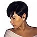 WTB Hair Short Synthetic Wigs For Black Women Black Cosplay Wigs with Free Wig Cap