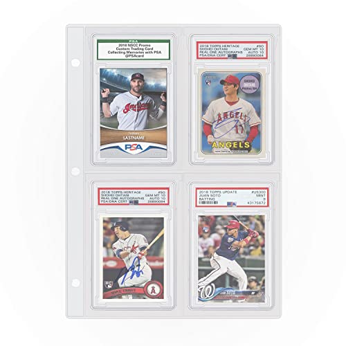 Graded Card Storage Pages, Holds 60 Graded Card Slabs, Fits PSA, BGS