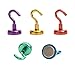 Colorful Magnetic Hooks - 5 Assorted Bright Colors - 25lb Strong Heavy Duty Neodymium Magnet Hooks - Use for Home Kitchen Office Garage Outdoor Cruise Ship Hanging(5Pack)
