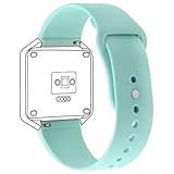 Henoda Soft Silicone Replacement Band for Fitbit Blaze (Teal Small)