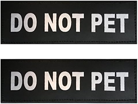 DO NOT PET - (2) "Do Not Pet Patches for Service & Non-Service Dogs (LG - XLG)