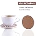 Coasters for Drinks 6-Piece Absorbent Stone Coaster Set for Drink - Coffee Style Drink Spills Coasters