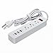 Power Strip, Firstbuy 3-Outlet Power Strip Home/Office/Travel Mini Surge Protector with 3-USB Charging Ports Power Adapter 1250W/10A for iPhone, iPad, Samsung, HTC, LG, Tablets and More- 6ft Cord