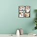 VonHaus 4X Decorative Collage Picture Frames Multiple 4x6 Photos - Grey Wooden Hanging Wall Photograph Frame 9 Openings - Ideal as Personalized Gift for Friends and Family