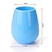 NEEKFOX Unbreakable Silicone Wine Glasses, BPA Free Food Grade Kids Cups Foldable,Set of 4 Assorted Colors for Outdoor Camping Traveling,12oz Picnics Stemless Silicone Cups