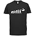 Dressdown Men's Evolution of Man Skydiver (Skydiving) T-Shirt - 10 Colours