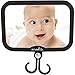 Baby Car Mirror - for Boys and Girls - with Accessories Hook! Back Seat View of Infant or Newborn in Rear-Facing Child Car Seat! Perfect Shower or Baby Registry