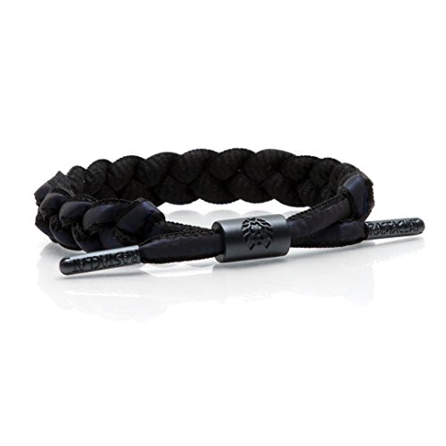 RASTACLAT Void Black Reflective Shoelace Bracelet