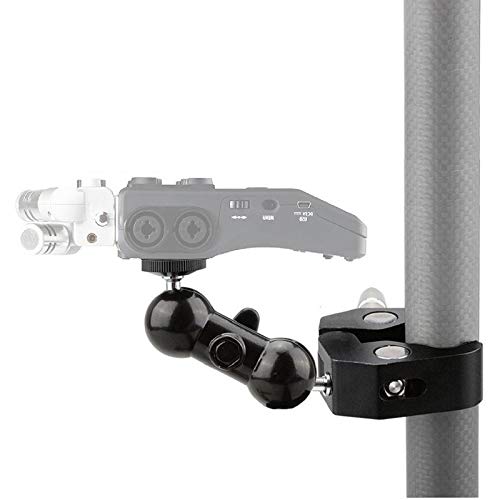 AYIZON Portable Recorder Mount, Clamp Holder Arm Stand compatible with Zoom Portable Recorder H7 H6 H5 H4n H2n H1n, compatible with Tascam DR-40, DR-05, DR-07 & More