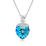 OSIANA Sweetheart Women's CZ Pendant Necklace Made with Swarovski Elements Crystal Jewelry 18