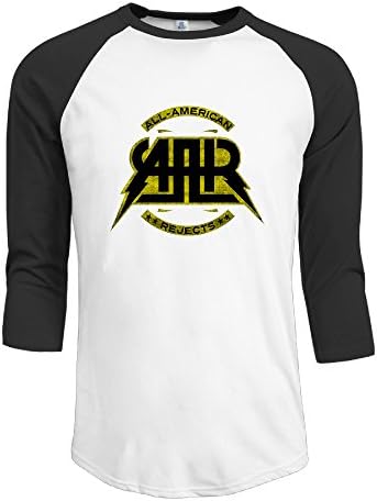 Men Rock Band All-American Rejects Logo Vintage 3/4 Sleeve Raglan Shirts
