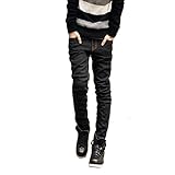 Meilaier Korean Fashion Slim Teenagers Skinny Jeans Men's Cotton Pencil Pants