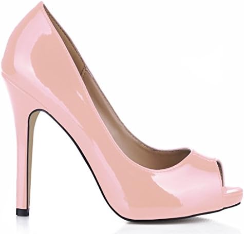 Single women fall sense the reformer nightclubs Taste Fish tip women shoes large wine red fine high-heel shoes, pale pink Pearl