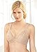 Glamorise Women's Plus-Size Elegance Front Close Lace Underwire, Cafe, 40F