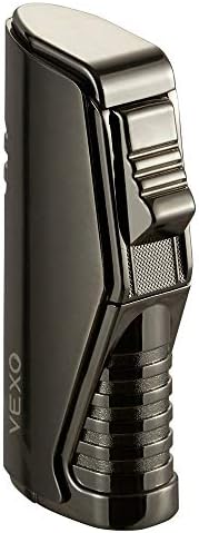 VEXO-Unique Torch Lighter Triple 3 Jet Flame Butane Lighter with Gas  Window, Refillable and Windproof Butane Fuel Lighter, Great Gift Idea  (Butane NOT Included) (Gunmetal) price in Saudi Arabia