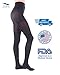 Jomi Compression Pantyhose Women Collection, 20-30mmHg Opaque Closed Toe 274 (Large, Black)